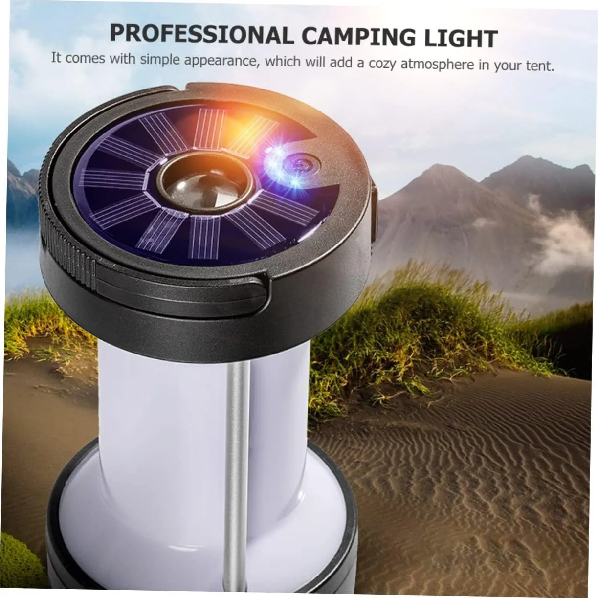BESPORTBLE Reusable Tent Light Portable Camping Light Camping Accessories Solar Lantern Compact Design