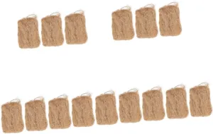 BESTonZON 5sets Jute Fire Starters for Camping Outdoor Survival and Emergency Use Lightweight Convenient Fire Tool for Campfires Bbqs and More 3pcs*5