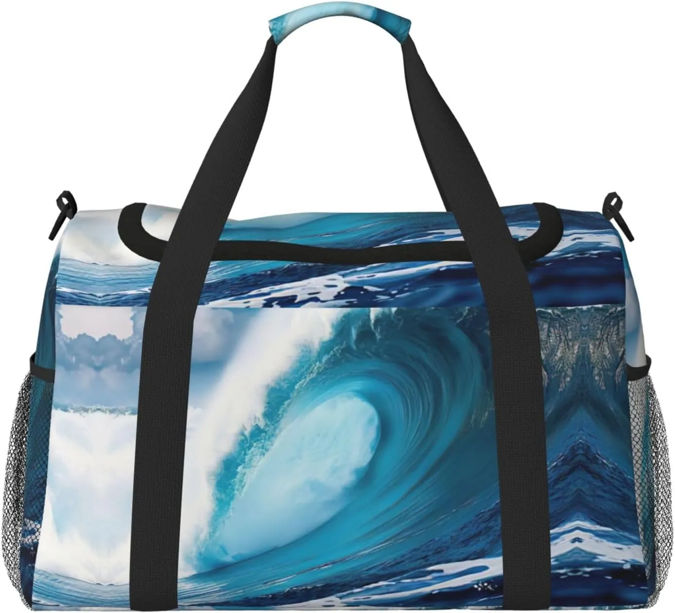 Big Ocean Wave HD print Weekender Overnight Carry On Bag Gym Luggage Bag Duffel Bag for Travel Women