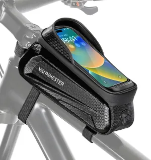 Bike Bag for Phone Screen Touchable Bicycle Bag Phone Mount Bag Bicycle Accessories for Men Women Bike Pouch Storage Bag for Phones up to 6.8''