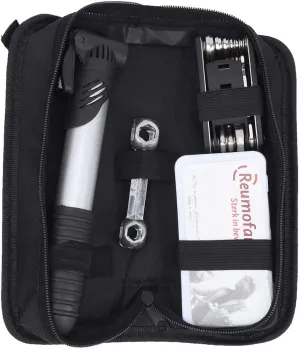 Bike Repair Tool Kits, Bike Tire Repair Kit Bicycle Repair Bag with Bike Pump, 16 in 1 Bicycle Multitool, Bike Tire Levers, Bike Tire Patch Kit for Road Mountain Cycling Accessories