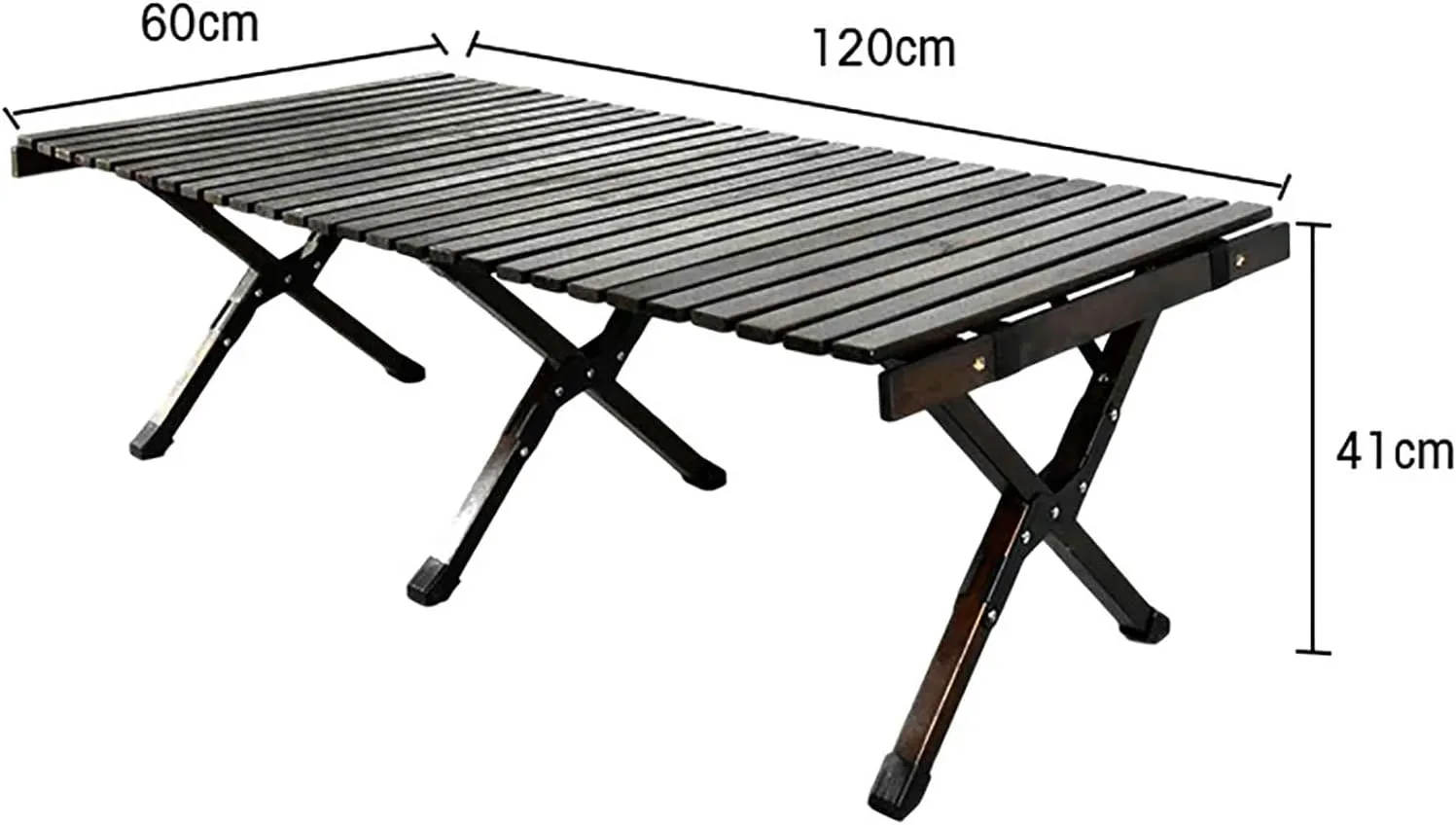 BK&MF Outdoor Folding Camping Table,Aluminum Travel Table Portable Ultralight Picnic Camping Table with Carry Bag for BBQ, Party, Camping,A,120x60x41cm(47x24x16inch)