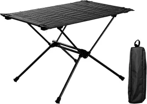 BK&MF Outdoor Folding Table,Portable Ultralight Aluminum Camping Table Compact with Carry Bag Side Table for Outdoor Cooking, Boat, Trave,C,60x39x39cm(24x15x15inch)
