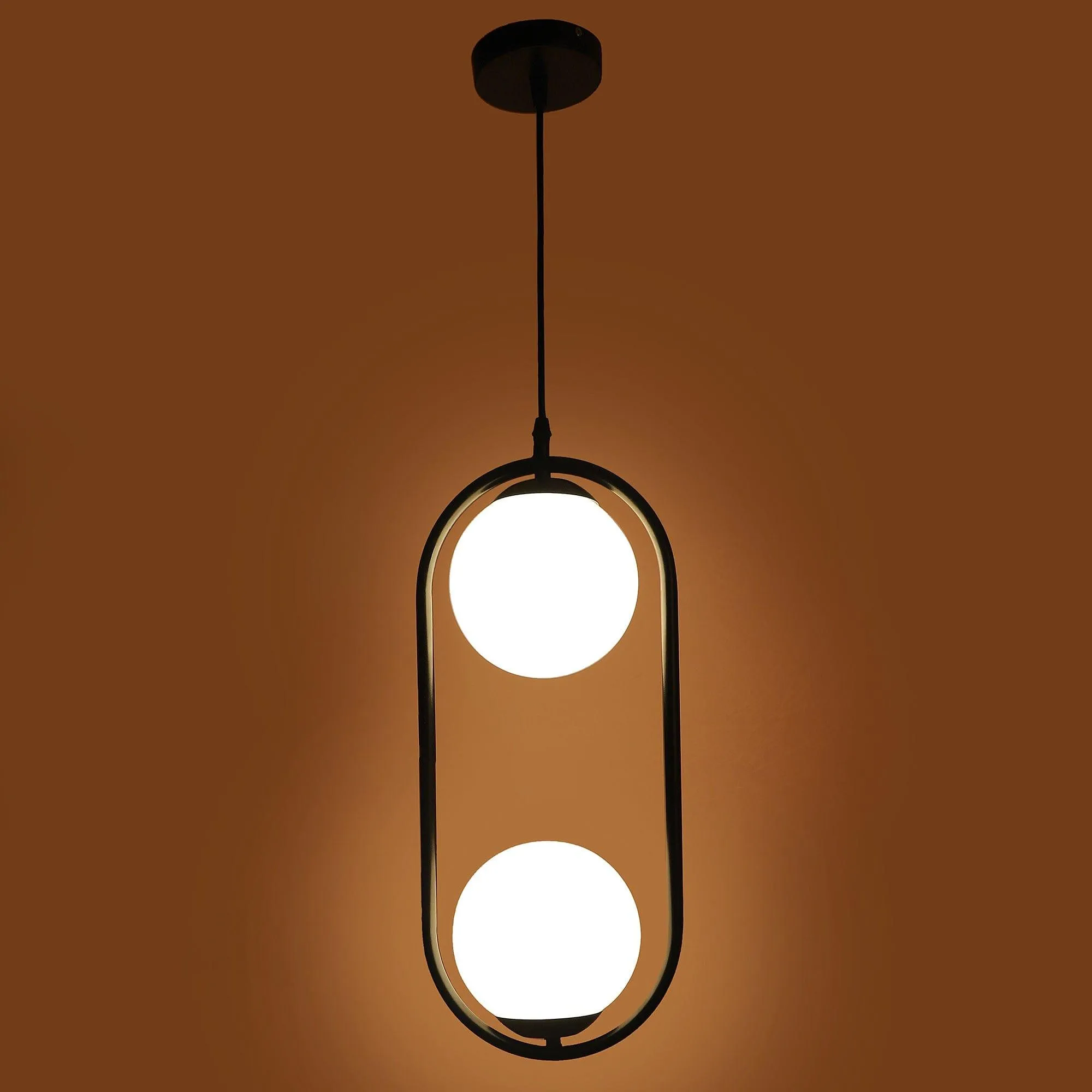 Black And White Modern Metal Hanging Light