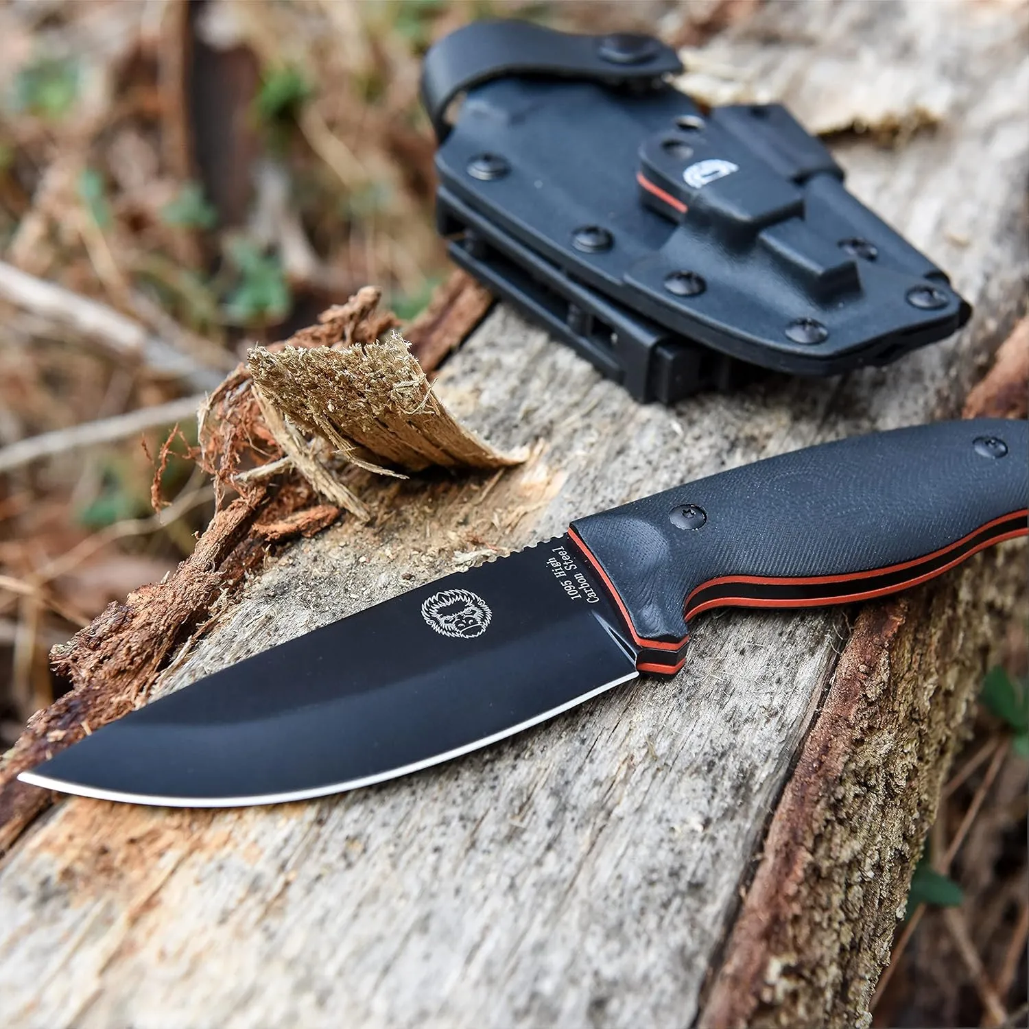 Bloodline Full Tang Fixed Blade Survival Knife with Kydex Sheath - Durable and Versatile for Outdoor Use - Holtzman's Gorilla Survival