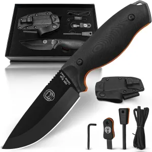 Bloodline Full Tang Fixed Blade Survival Knife with Kydex Sheath - Durable and Versatile for Outdoor Use - Holtzman's Gorilla Survival