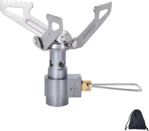 Boundless Voyage 2700W Camping Titanium Gas Stove for Outdoor Cooking Ultralight Portable Burner Furnace A-Ti9009O