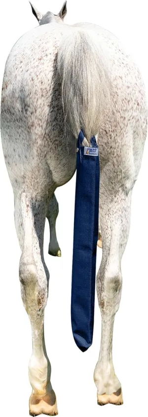 Breathable and Waterproof Tail Bag | Horse Tail Protection | 1200D Waterproof Polyester | 27" Length | Great for All Weather Conditions | Maintains Tail Health | Color Navy
