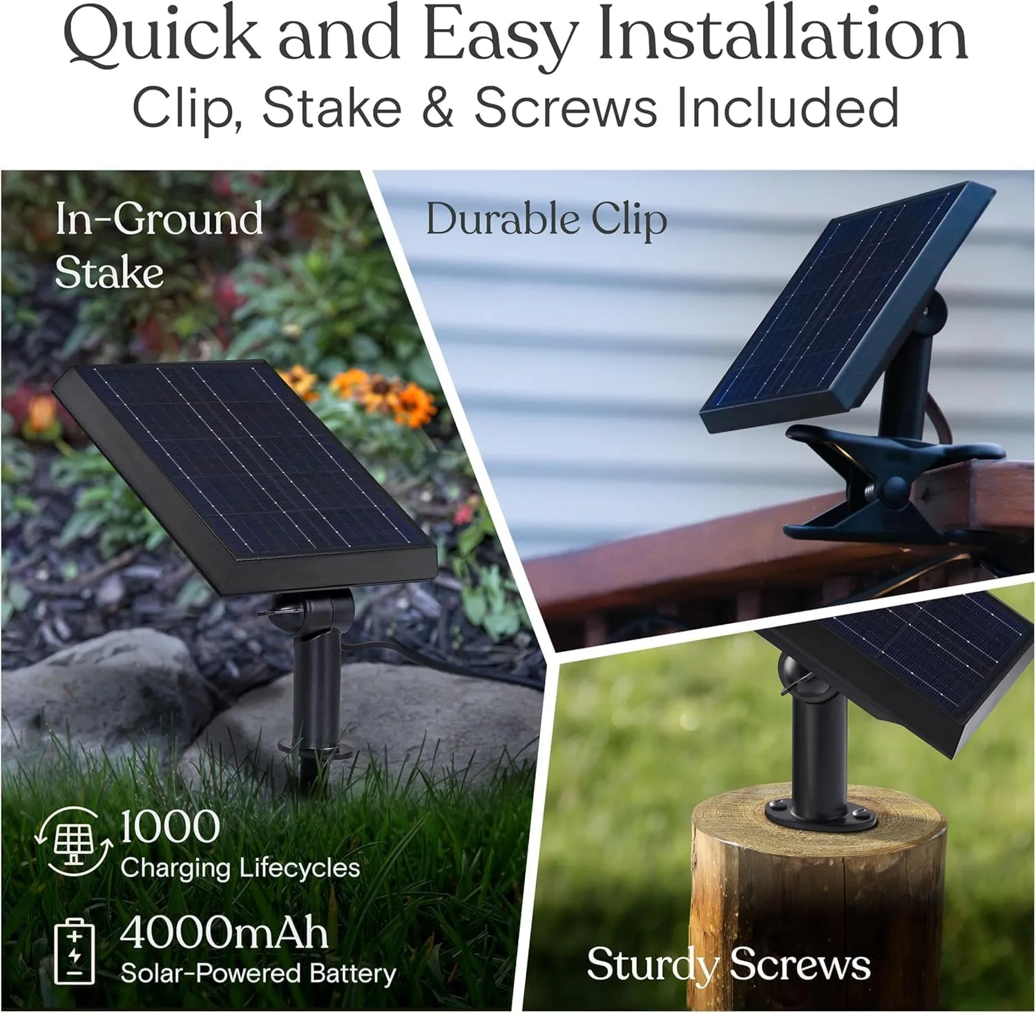 Brightech Ambience Pro - Waterproof, Solar Power Outdoor String Lights - 48 Ft Hanging Edison Bulbs Create Bistro Ambience in Your Yard - Commercial Grade, Shatterproof - 1W LED, Soft White Light