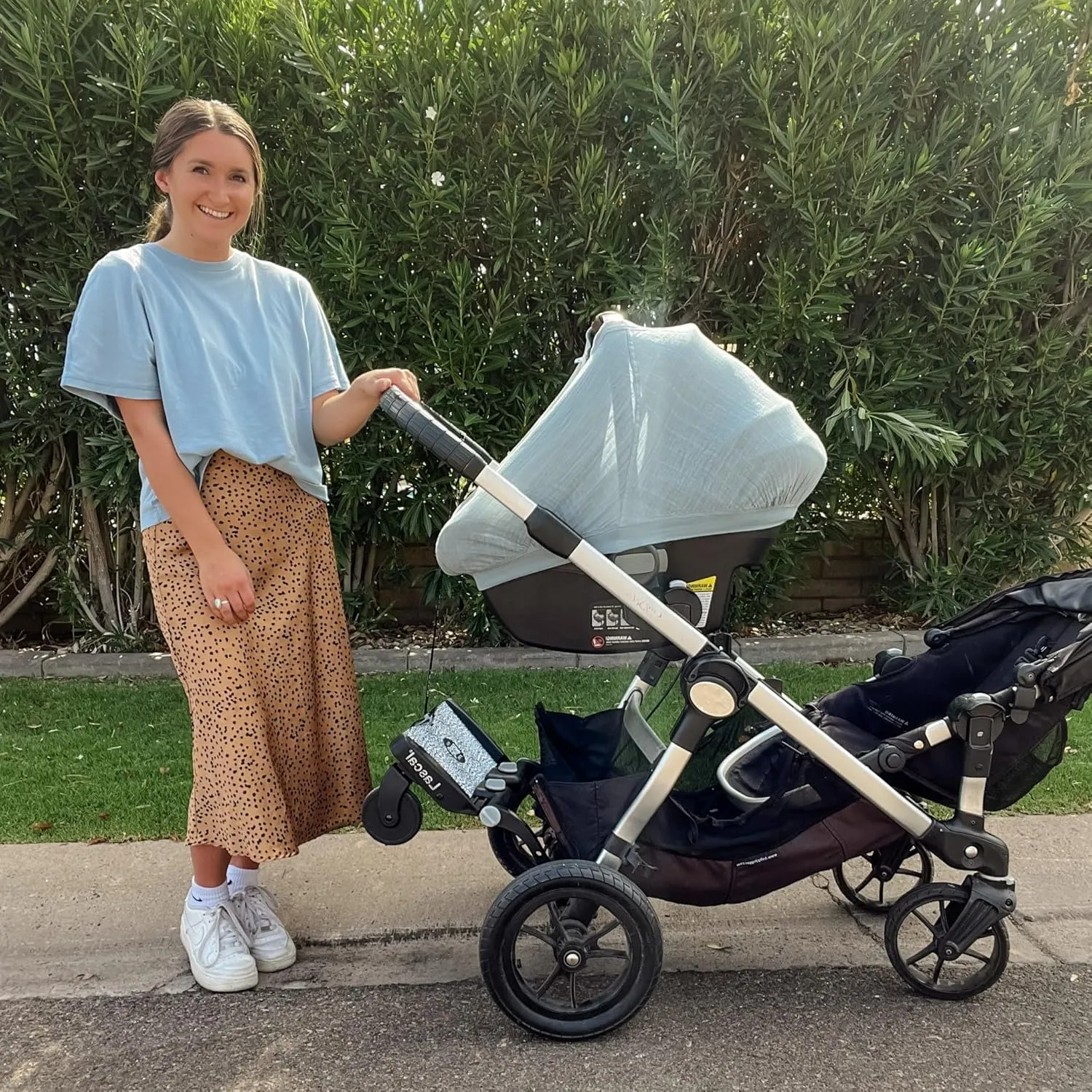 BuggyBoard Mini Universal Stroller Board, Fits 90% of Strollers, Compatible with UPPAbaby, Bugaboo, No Need for a Double Stroller for Infant and Toddler, Max Weight 66 lbs, Leopard