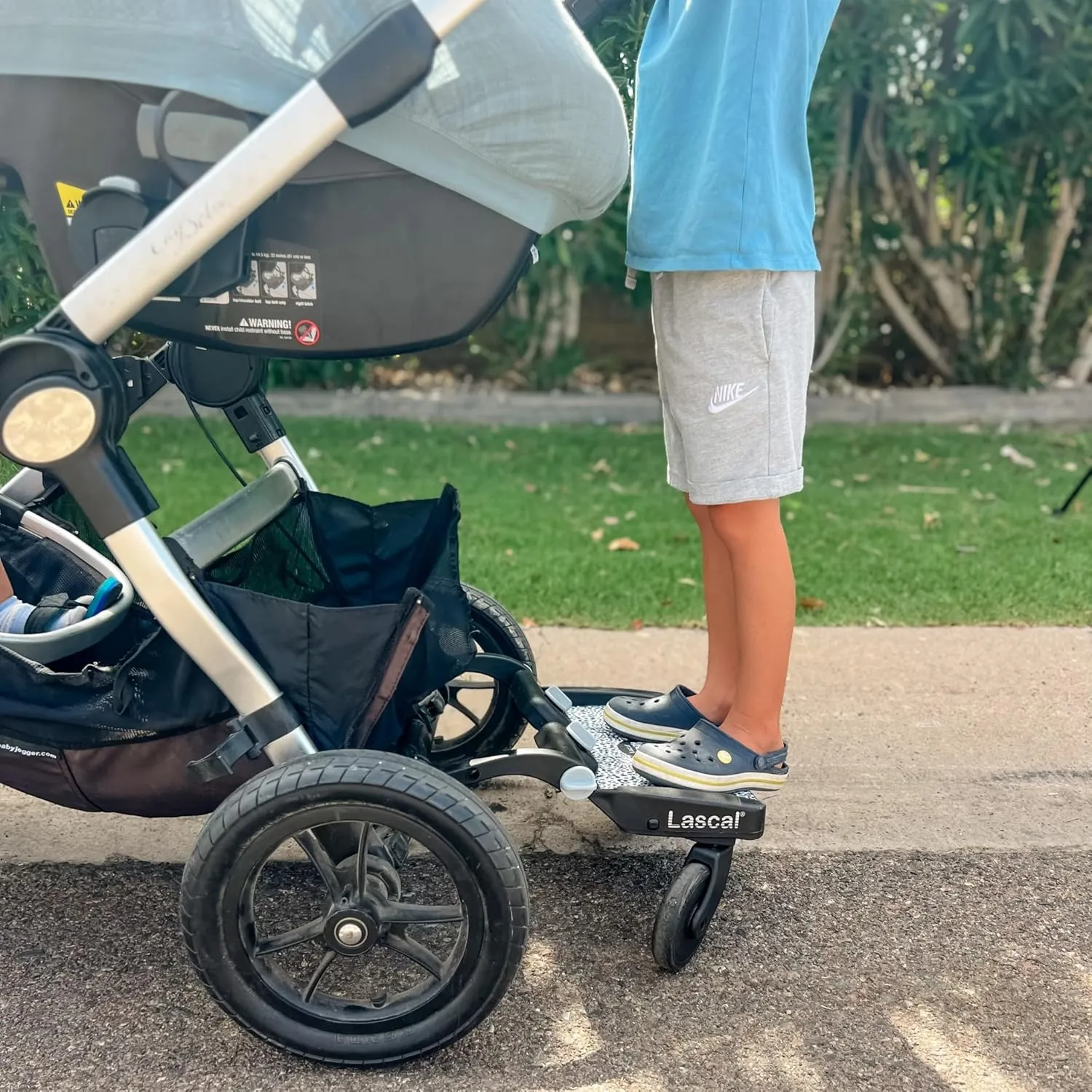 BuggyBoard Mini Universal Stroller Board, Fits 90% of Strollers, Compatible with UPPAbaby, Bugaboo, No Need for a Double Stroller for Infant and Toddler, Max Weight 66 lbs, Leopard