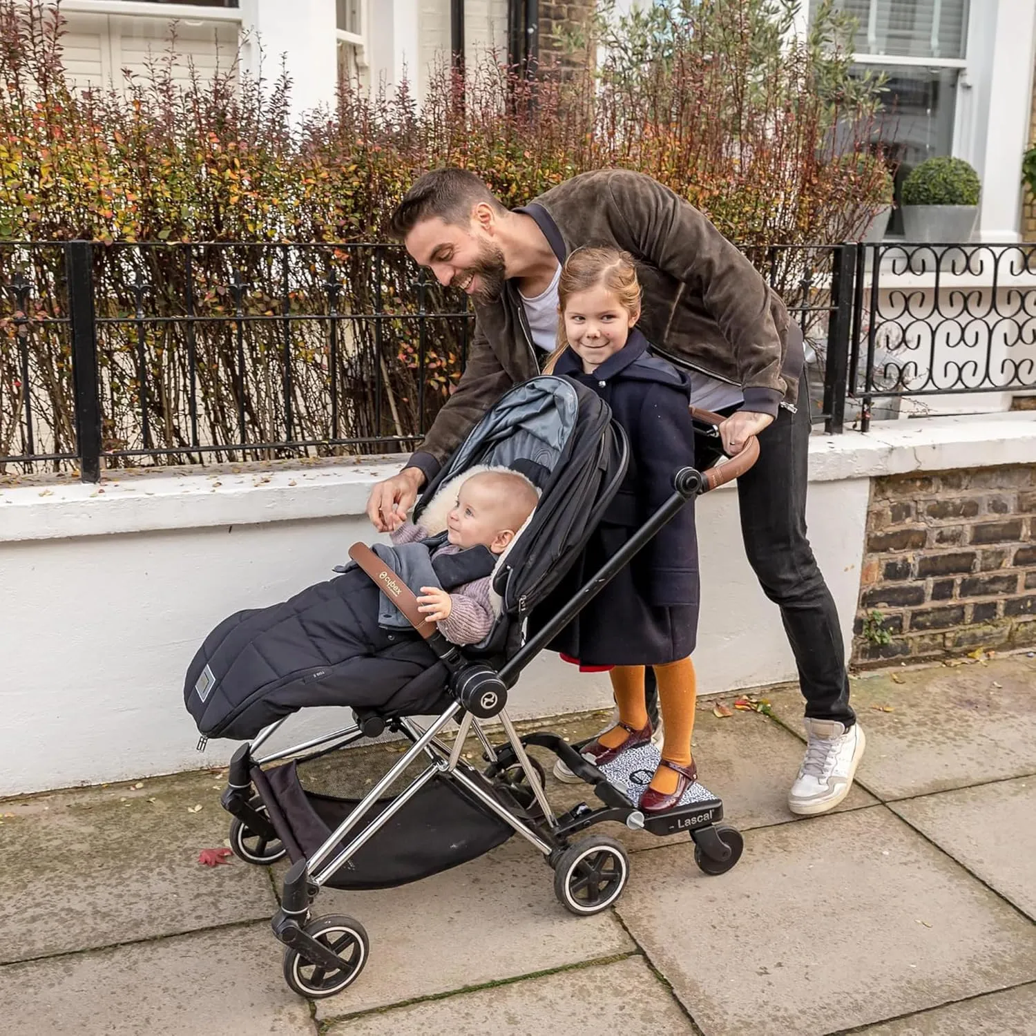 BuggyBoard Mini Universal Stroller Board, Fits 90% of Strollers, Compatible with UPPAbaby, Bugaboo, No Need for a Double Stroller for Infant and Toddler, Max Weight 66 lbs, Leopard