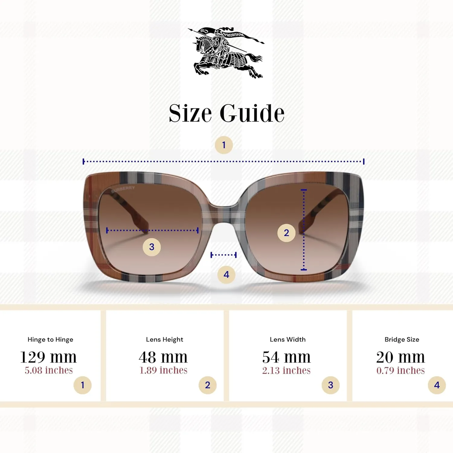 BURBERRY BE4323 Square Sunglasses for Women   BUNDLE with Designer iWear Eyewear Kit