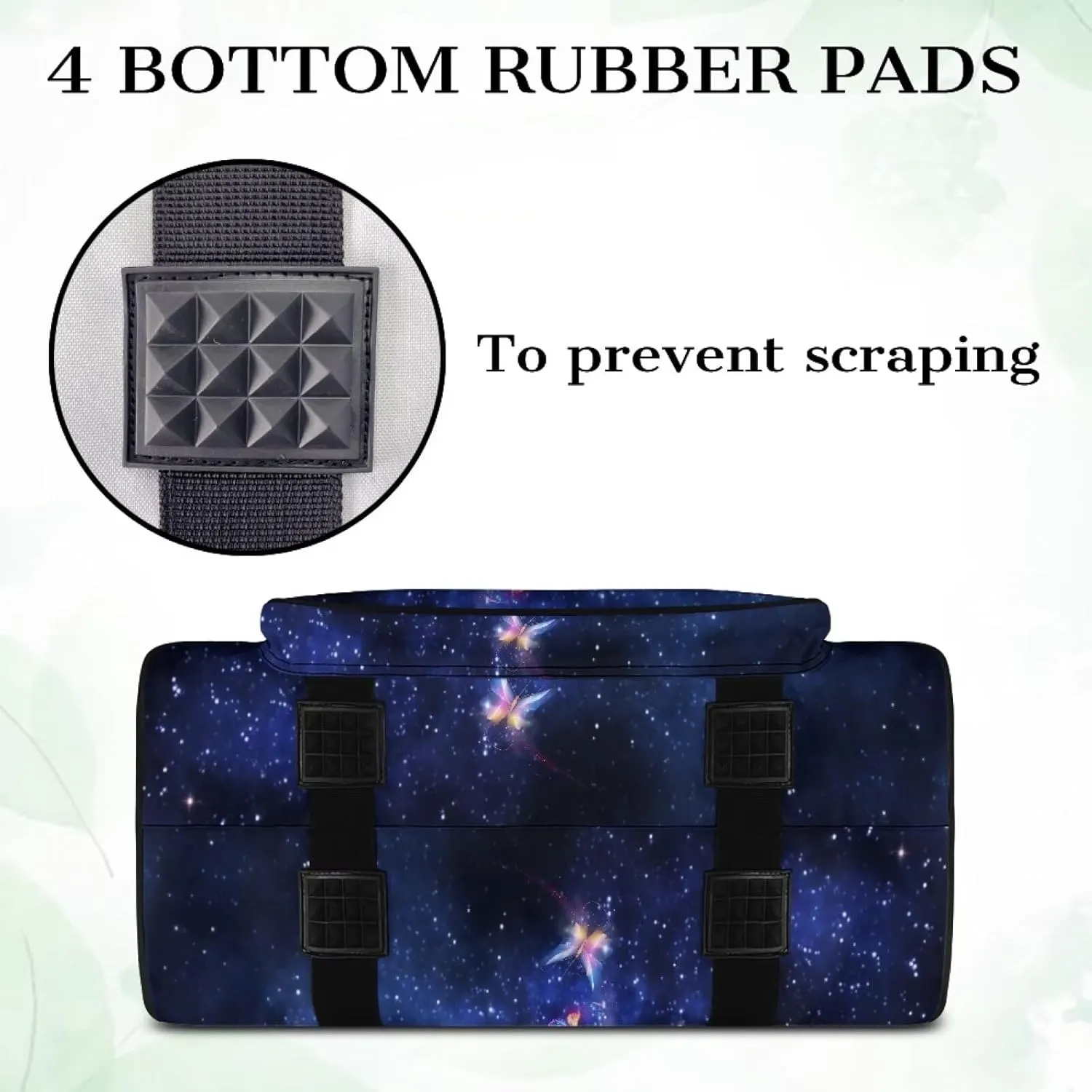 Butterfly Galaxy Sewing Machine Carrying Case Large Capacity Sewing Bag with Handle, Sewing Machine Carrier Protector Travel Bag Organizer for Most Singer, Brother Sewing Machines