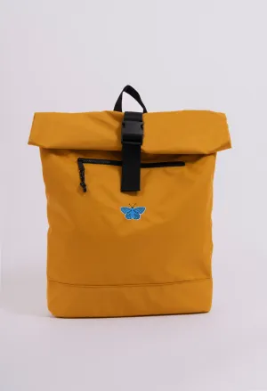 butterfly recycled roll-top backpack