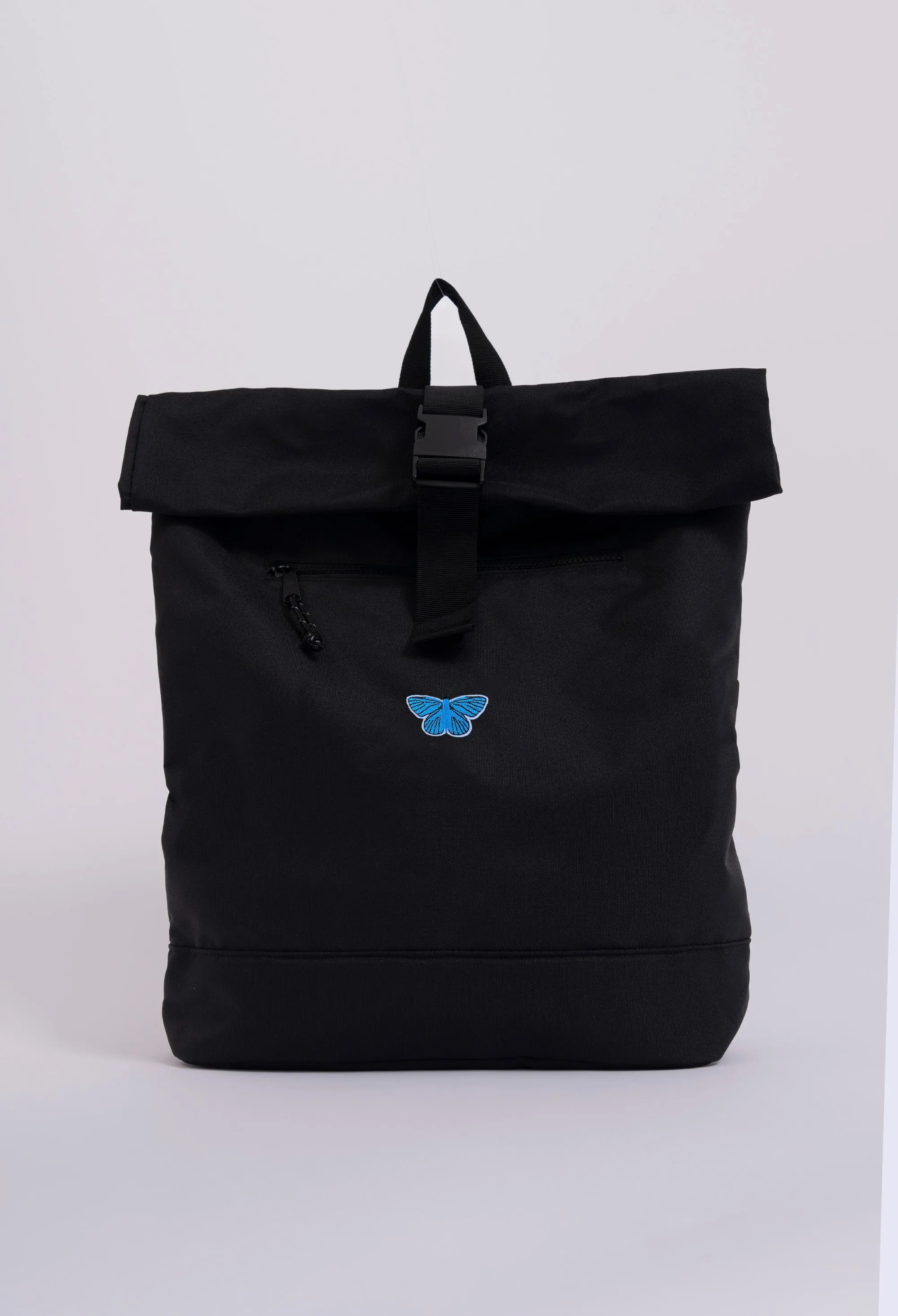 butterfly recycled roll-top backpack