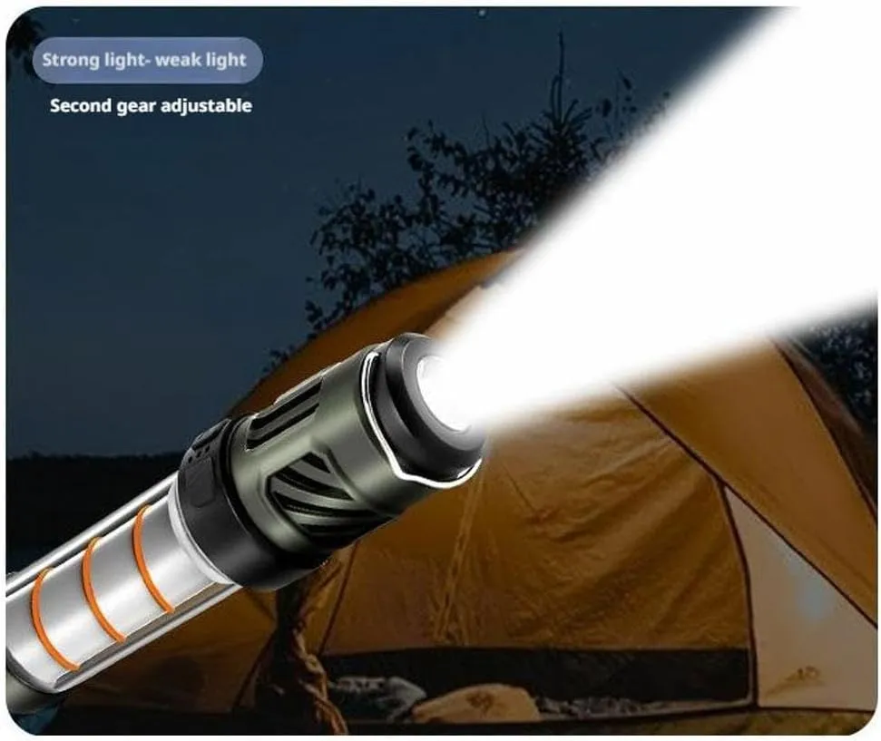 Buzz Defense Portable, 2025 New Upgraded Buzzdefense Dual Mode Camping Lantern, 3000 mAh USB-C Recharged Waterproof Outdoor Lamp, LED Camping Light for Outdoor, Garden, Picnic (Black Green 2 Pcs)