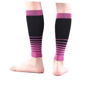 Calf Compression Sleeve for Sports Leg Performance Support for Men Women Runners Leg Guard for Running Jogging Exercising Purple