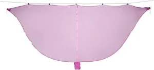 Camp Outdoor Easy Setup Travel Portable Hammock Mosquito Net Fabric Nylon Camping Double Person Foldable Separating Mosquito Bed Net Strong (Pink)