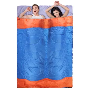 CampHaven™ Multi-Person Sleeping Bag – 2 or 3 Person Convertible Bedroll with Carry Bag