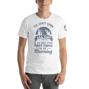 Camping & Drinking Tee - White