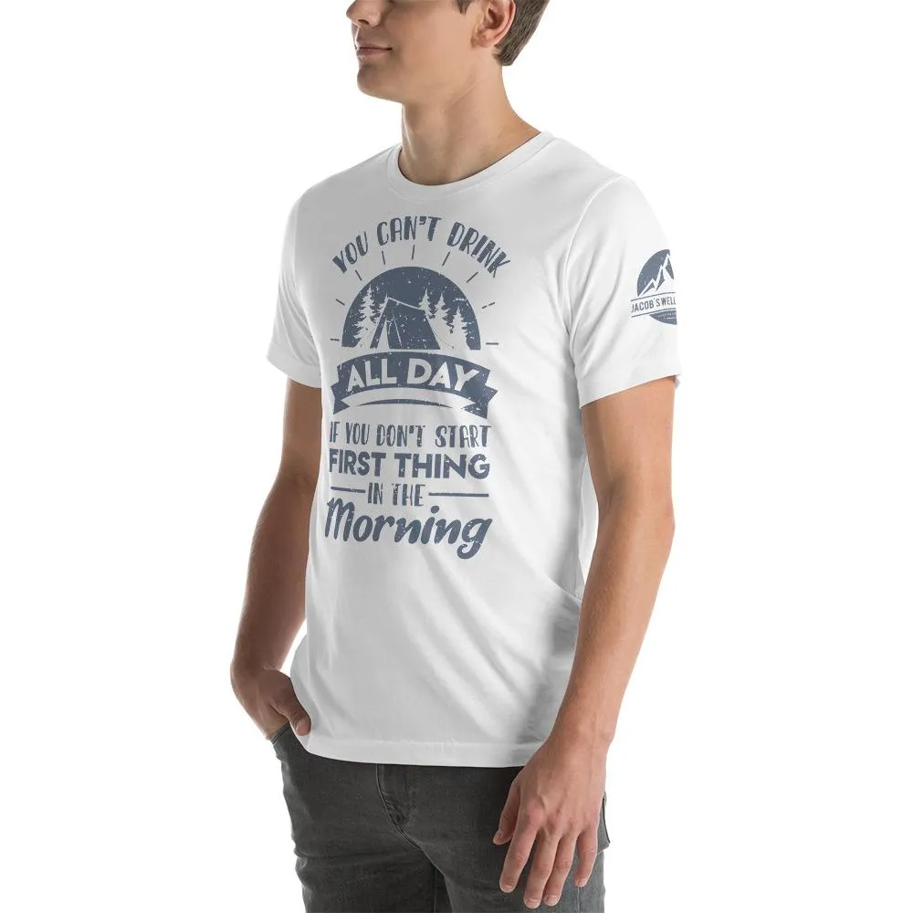 Camping & Drinking Tee - White