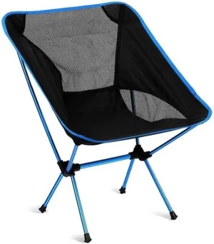 Camping Chair Portable Outdoor Lightweight Aluminum Moon Leisure Fishing Folding Stool