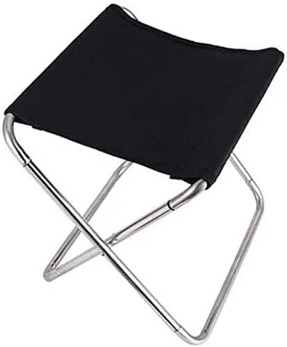 Camping Chair,Folding Fishing Chair Light Portable Picnic Stool Camping Hiking Beach Picnic Chair(Color:Black)