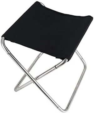 Camping Chair,Folding Fishing Chair Light Portable Picnic Stool Camping Hiking Beach Picnic Chair(Color:Black)