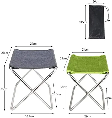 Camping Chair,Folding Fishing Chair Light Portable Picnic Stool Camping Hiking Beach Picnic Chair(Color:Green)