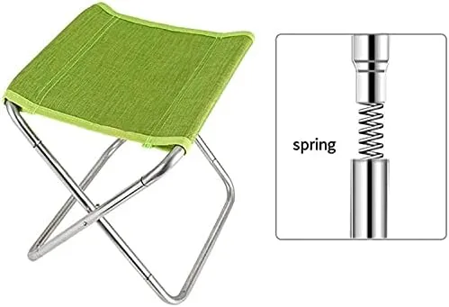 Camping Chair,Folding Fishing Chair Light Portable Picnic Stool Camping Hiking Beach Picnic Chair(Color:Green)