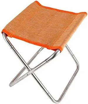 Camping Chair,Folding Fishing Chair Light Portable Picnic Stool Camping Hiking Beach Picnic Chair(Color:Orange)