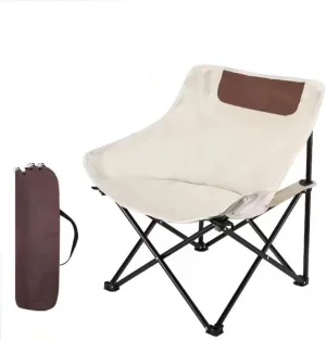 Camping Chairs-Folding Chairs for Outside, Directors Chairs Foldable,Foldable and Reclining Beach Chair,Lawn Chairs for Adults Heavy Duty,Lightweightutdoor Camp Chair for Adults(White)