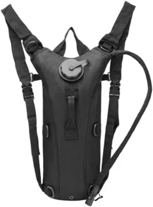 Camping Cycling Hydration Backpack, Removable 3L Water Bag, Oxford Fabric, Khaki (Black)