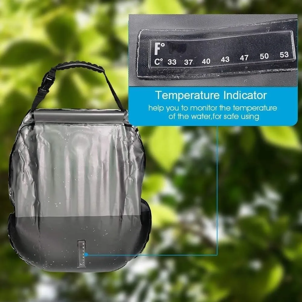 Camping Essentials Camping Shower | 5 Gallon/20 Liter, Portable Camping Shower, Outdoor Folding Shower Water Bag