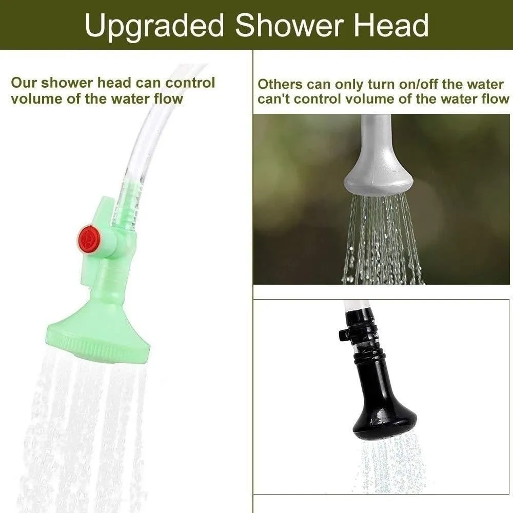 Camping Essentials Camping Shower | 5 Gallon/20 Liter, Portable Camping Shower, Outdoor Folding Shower Water Bag