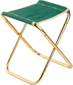 Camping Folding Chair Outdoor Ultralight Folding Stool Camping Fishing Chair Portable Party Beach Chair Folding Fishing Chair with School Bag (Color : Green)