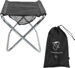 Camping Folding Stool, Outdoor Portable Folding Stool Aluminum Alloy Training Painting Plus Size,Outdoor Chair