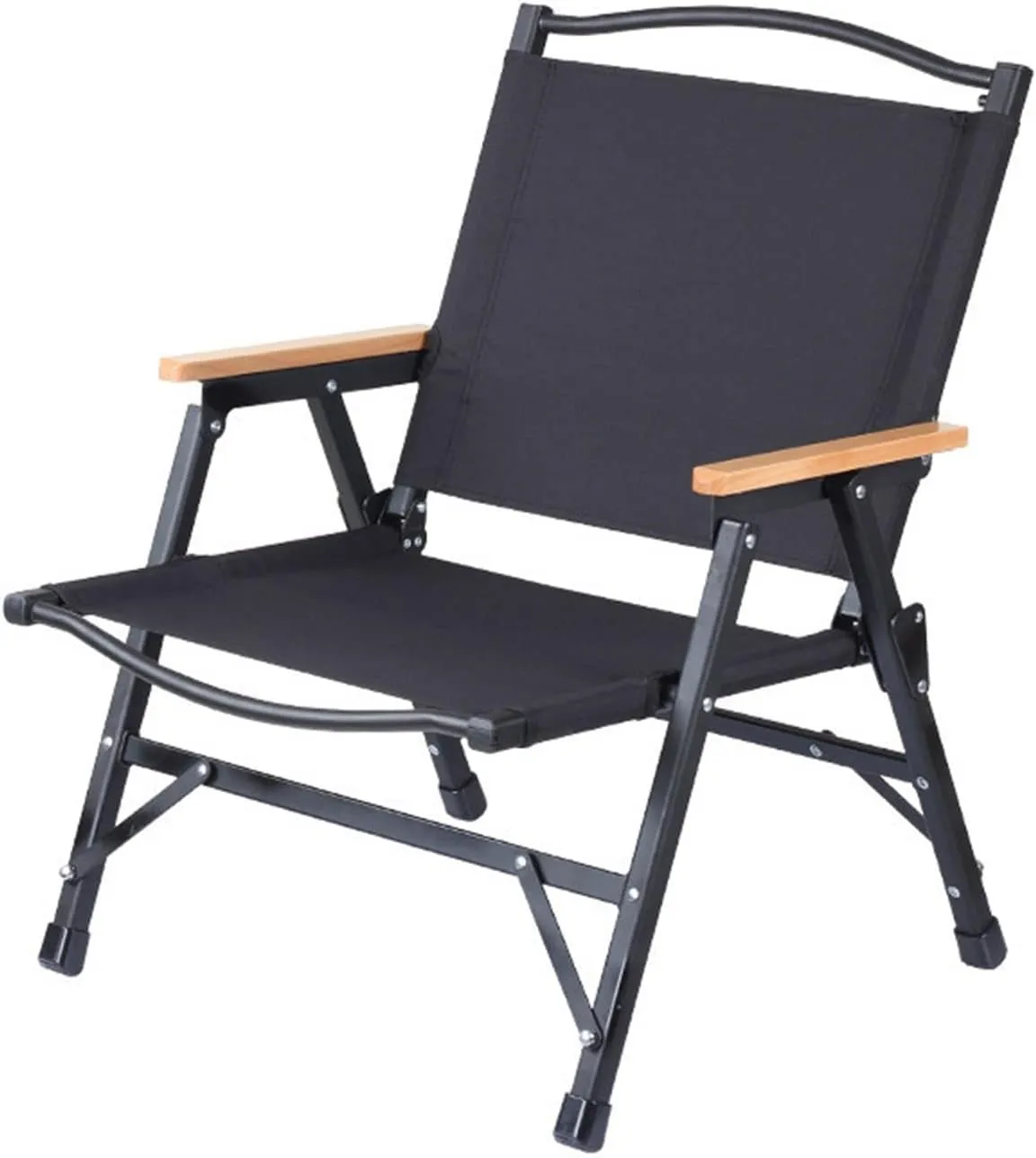 Camping Folding Stools Detachable Folding Chair Outdoor Portable Aluminum Alloy Camping Leisure Low 600D Oxford with Back Mesh Bag Non-Slip Feet