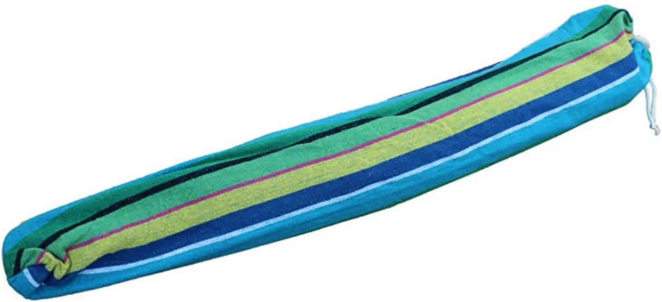 Camping Hammock Camping Hammock Canvas Cotton Hanging Hammock for Outdoor Garden(Blue)