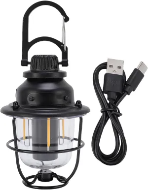 Camping Hanging Light, 3LED IPX3 Rainproof LED Camping Lantern with 2000mAh Battery Type C Charging for Outdoor Emergency Hiking Tent