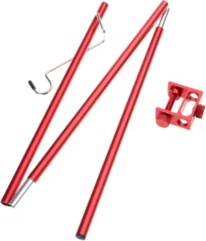 Camping Holder Folding Lamp Stand Camping Light Hanging Poles Stand Hanger for Outdoor Aluminium Alloy