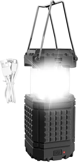 Camping Lantern, Solar Camping Light, Lightweight Solar Light, Camping Lights -Rechargeable 3000Mah Waterproof Portable Lantern for Travel Backpacking Hiking Car Tent Fishing Trips Survival