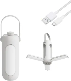 Camping Lantern Three-in-one Outdoor Camping Light USBcharging Camping Tent Hanging Portable Folding Camping Light Three Colors Battery Life About 11-180h IPX54 Camping Lights (White)