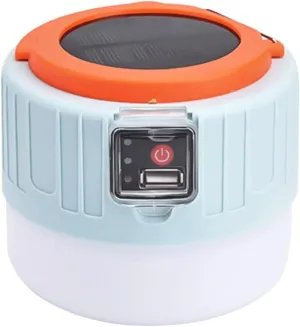 Camping Lantern,Camping Lamp, Solar LED Outdoor Camping Portable Lantern, USB Portable Emergency Lantern for BBQ Hiking Night Market Solar Charging Remote Control Tent Light Super Bright Night Market
