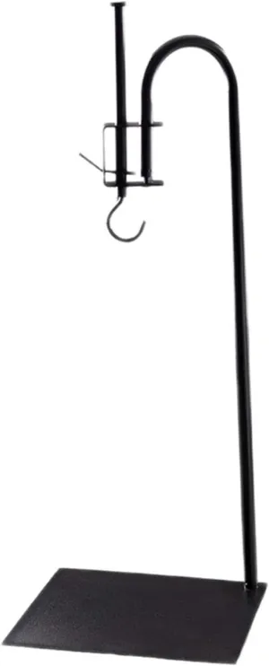 Camping Pot Hook Stand Holder Pole,Metal,Height Adjustable Teapot Hanging Stand Hanger for Camping Backyard Outside Outdoor