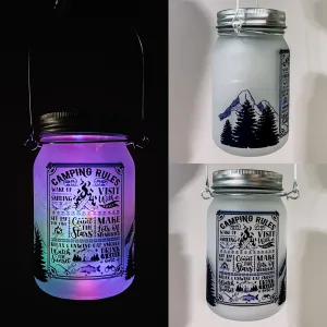 Camping Rules Solar Light