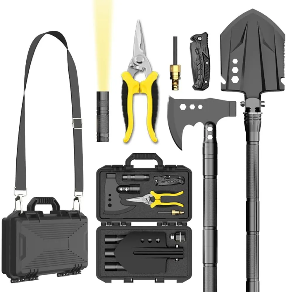 Camping Shovel Axe Outdoor Survival Folding Shovel Set for for Camping Hiking Backpacking