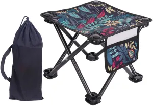 Camping Stool Folding Stool Seat Recliner Foot Rest for Picnic Beach Travel