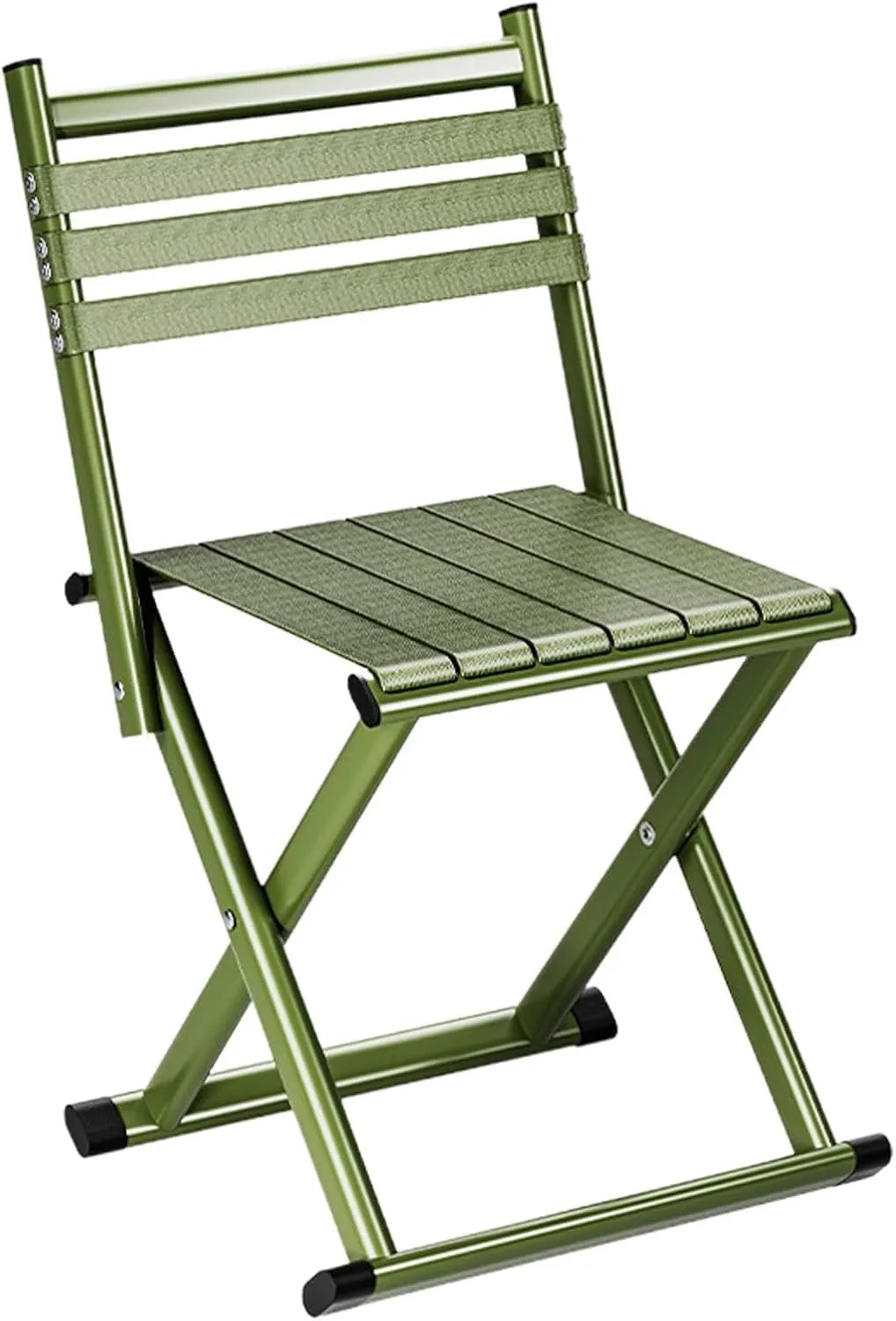 Camping Stool - Outdoor Fishing Chair | Portable Foldable Chair | Travel Stool with Metal Frame | Lightweight Camping Chair | Stackable Patio Dining Chairs for Camping, Hiking